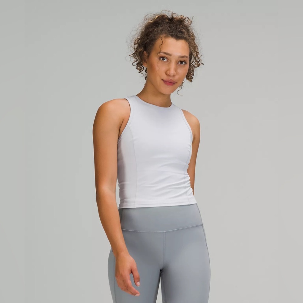 Lululemon Nulux Racerback Cropped Run Tank Top in Starlight